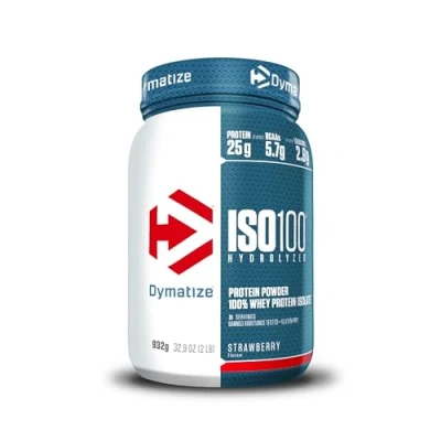Abbildung von Dymatize ISO 100 Hydrolyzed Strawberry 932g Whey Protein Hydrolysat + Isolat Pulver