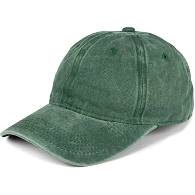Abbildung von styleBREAKER 6 Panel Vintage Cap im Washed Used Look, Basecap, Baseball Cap, verstellbar, Unisex 04023054, Farbe:Dunkelgrün