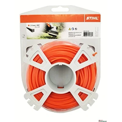 Abbildung von Stihl 0000 930 2640 Mähfaden aus abriebfestem und langzeitelastischem Material, quadratisch, Stärke: 2,4 mm, Länge: 43 m