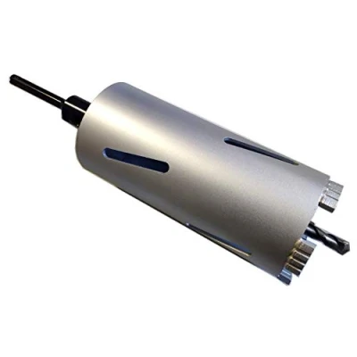 Abbildung von SDS PLUS Diamantbohrkrone DM 32 150 mm L 200 Kernbohrkrone Kernbohrer M22 mit Spitzgewinde für Bohrhammer (DM 82mm 200mm)