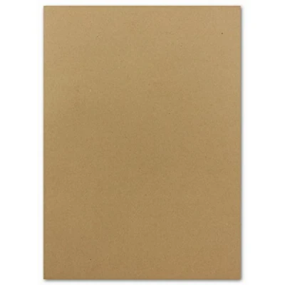 Abbildung von 50x DIN A4 Papier Sandbraun (Kraftpapier Braun) 110 g/m² 21 x 29,7 cm Ton Fotokarton Bastel Karton FarbenFroh