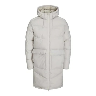 Abbildung von Jack &amp; Jones Jorvesterbro LONG Puffer Wintermantel, Herren, Größe: XL, Moonbeam