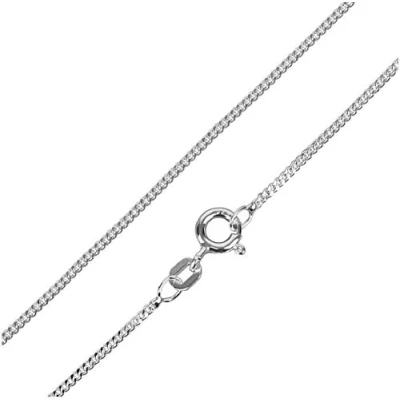 Abbildung von Unbespielt Panzerkette 42 cm x 1,4 mm 925 Silber 2 fach diamantiert Damen Anhängerkette Kette Halskette Silberkette