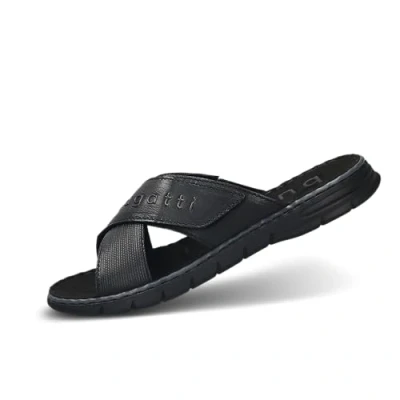 Abbildung von bugatti Dario Pantolette flach, Herren, Größe: 46, Black Schuhe