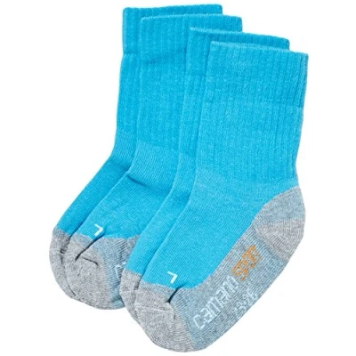 Abbildung von Camano Mädchen 3721 Sportsocken, 2er Pack, Türkis (Turquoise 32), Gr. 23 26