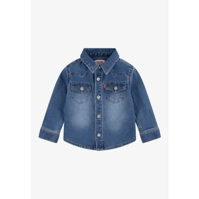 Abbildung von Levi&#039;s MY First Barstow Unisex Hemdbluse für Kinder, Größe: 98, Blue denim