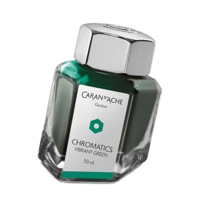 Abbildung von Caran d&#039;Ache Tintenfass Vibrant Green 50ml Kostenlose Gravur