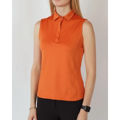 Abbildung von Montar Poloshirt Fiona Ärmellos Burnt Orange M