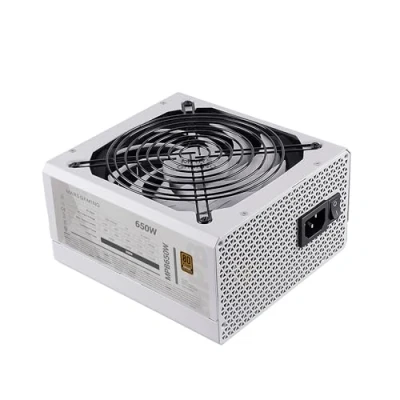Abbildung von Mars Gaming MPB650, PC ATX 650W Netzteil, 6 Jahre Garantie, 80Plus Bronze 230V, 140mm FDB Lüfter mit AI RPM Silent Technologie, 90% Wirkungsgrad, Weiß