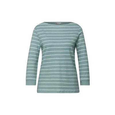 Abbildung von Street One Gestreiftes Langarmshirt, Damen, Größe: 36, Blau