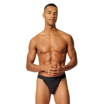Abbildung von Skiny Herren Tanga Cotton Retro G String, Schwarz (080691), XL (2er Pack)