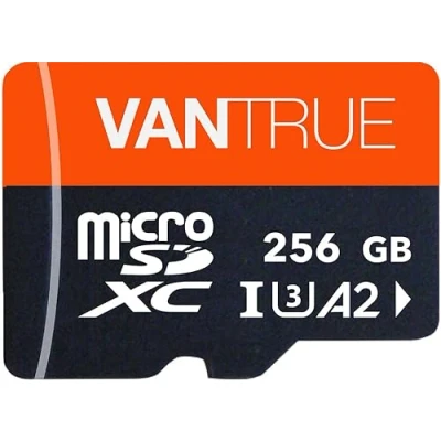 Abbildung von VANTRUE 256GB microSD Speicherkarte, UHS I U3 4K, inkl. Adapter, Kompatibel mit Dashcam, Smartphone, Tablet, Action Camera und Überwachung Kamera (256G)