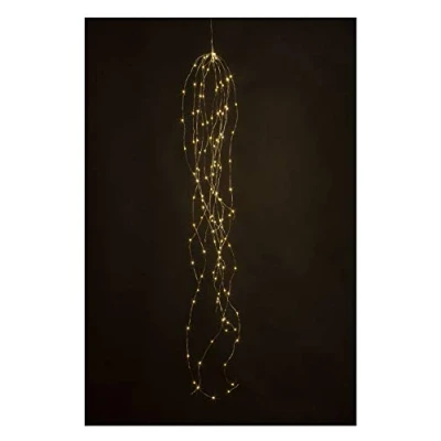 Abbildung von Idena 31352 LED Lichterkette Cascade mit 125 in warmweiß, 6 Stunden Timer Funktion, batteriebetrieben, ca. 1,7 m lang, für Partys, Weihnachten, Deko, Hochzeit, als Stimmungslicht