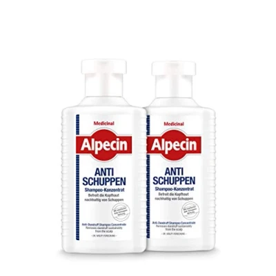 Abbildung von Alpecin Medicinal Shampoo Konzentrat Anti Schuppen 2 x 200 ml befreit die Kopfhaut nachhaltig von