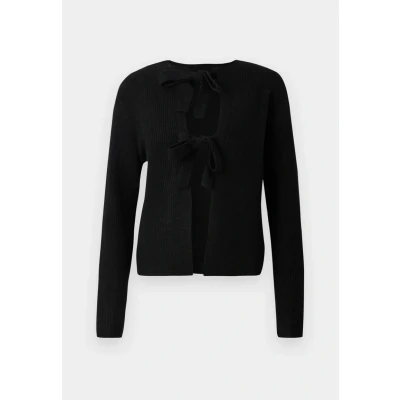Abbildung von Pieces Pcsilly Reversible TIE Strickjacke, Damen, Größe: Medium, Black