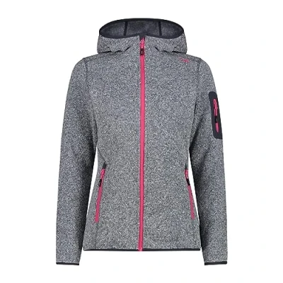 Abbildung von CMP Damenjacke mit fester Kapuze, Titan Fuchsia, XS