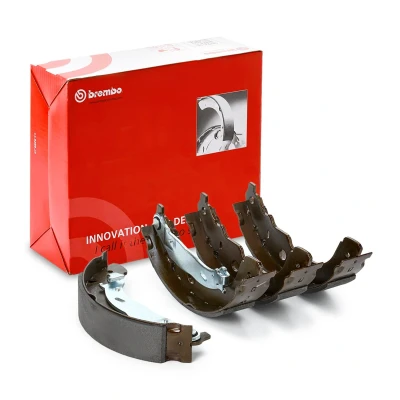 Abbildung von BREMBO S 61 528 Bremsbacken 229 42 mit Handbremshebel PEUGEOT: 208 I Hatchback, 207 CITROËN: C3 II