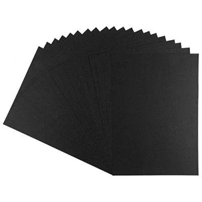 Abbildung von Ideen mit Herz Premium Tonkarton Fotokarton Din A4 (schwarz 220 g/qm 20 Stück)