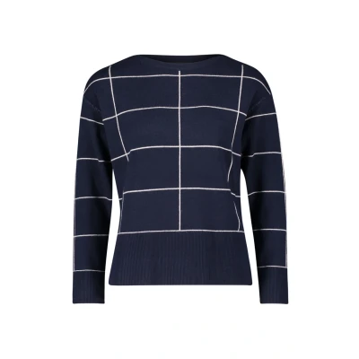 Abbildung von Betty Barclay Langarm Strickpullover, Damen, Größe: 36, Patch dark blue nature