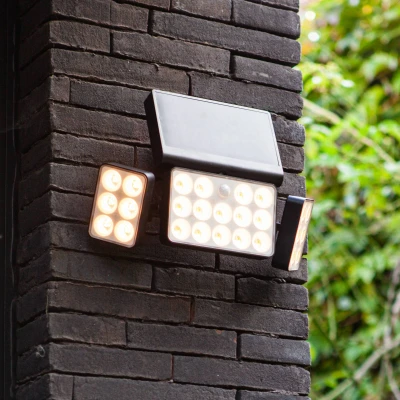 Abbildung von LUTEC LED Solarleuchte »Solar Aussenwandl. TUDA«, 3 flammig, Leuchtmittel Board fest integriert
