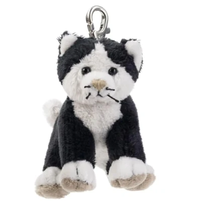 Abbildung von Schaffer Knuddel mich! 0226 Anhänger Plüsch Schlüsselanhänger Katze Caesar, schwarz, 10 cm