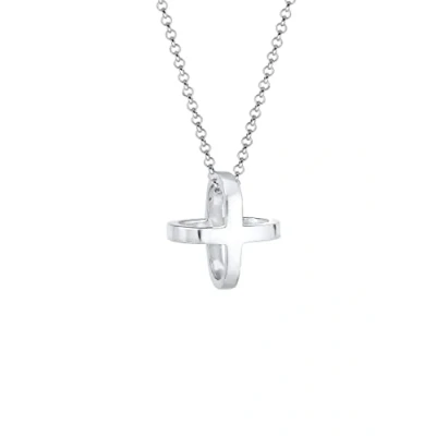 Abbildung von Elli Cross Symbol Halskette silvercoloured, Damen, Größe: 45, Silver coloured