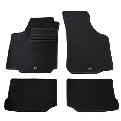 Abbildung von AD Tuning HG2673 Velours Fußmatten Set (4 teilig) Schwarz Passform Autoteppiche