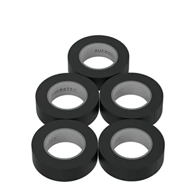 Abbildung von AUPROTEC 5X Isolierband schwarz 15mm x 10m VDE Isoband PVC Elektriker Klebeband DIN EN 60454 3 1