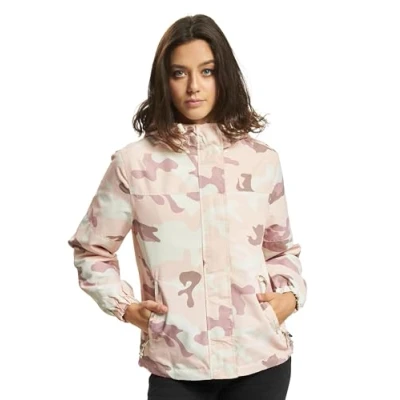 Abbildung von Brandit Windbreaker Frontzip Leichte Jacke, Damen, Größe: Medium, Candy camo