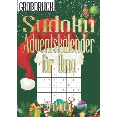 Abbildung von Sudoku Adventskalender für Oma: Jeden Tag ein neues Rätsel Senioren Großdruck Buch die Weihnachtszeit