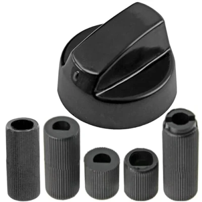 Abbildung von SPARES2GO Drehknopf Schalter Einstellrad Kompatibel mit Tower Air Fryer (1 Stück, Schwarz)