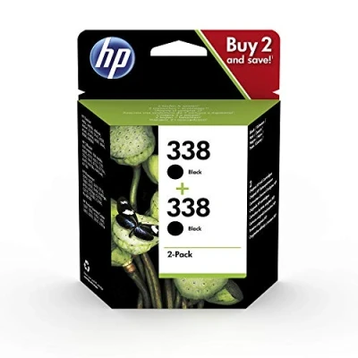 Abbildung von HP 338 Multipack Original Druckerpatrone (2x Schwarz) für OfficeJet, DeskJet, Photosmart