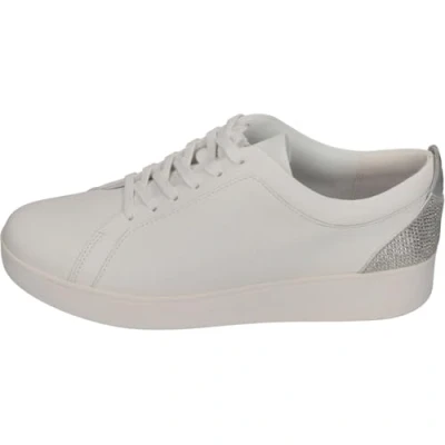 Abbildung von Fitflop Damen Rally Crystal backtab Leather Sneakers Schuh, Urban White Silver, 40 EU