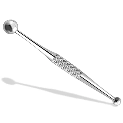 Abbildung von Akupunktur Stift Akupressur Punktsucher Meridianstift Edelstahl Kugel Ø 3/7 mm Akupressurstift Stab (Edelstahl Mini)