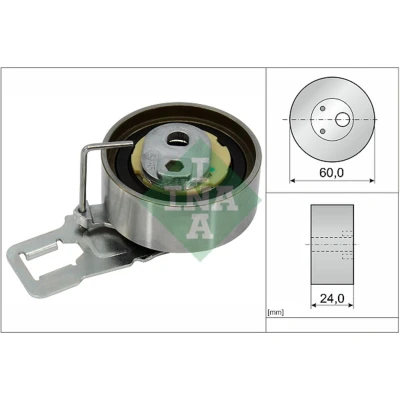 Abbildung von INA 531 0829 10 Spannrolle, Zahnriemen PEUGEOT: 208 I Hatchback, 5008 I, FORD: FOCUS 3