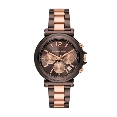 Abbildung von Michael Kors Chronograph, Damen, Größe: One Size, Braun