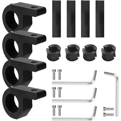 Abbildung von Arbeitsleuchten Halterung Universal Light Bar Halterungs 19 32mm für Frontschutzbügel Geländewagen Auto LKW Motorrad Boot 4 Stück