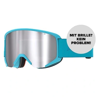 Abbildung von ATOMIC SAVOR STEREO Skibrille Teal Blue Klare Sicht &amp; Blendschutz Hochwertige Verspiegelung Live Fit Rahmen Over The Glasses kompatibel für Brillenträger