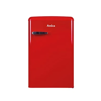 Abbildung von Amica VKS 15620 1 R Retro Vollraum Kühlschrank / Chili Red (Rot) 88cm (H) x 55cm (B) 62cm (T) Design Mini
