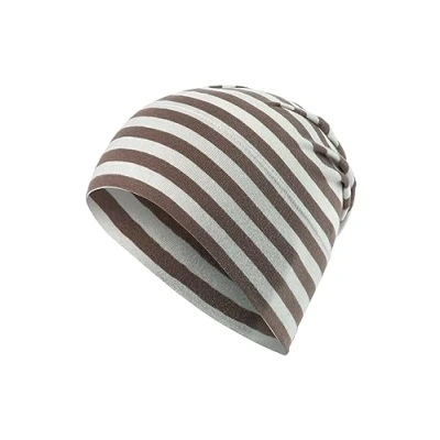 Abbildung von Sterntaler Baby Jungen Beanie GOTS Slouch Mütze Baby, Kinderbeanie aus Singlejersey mit Streifen braun, 47