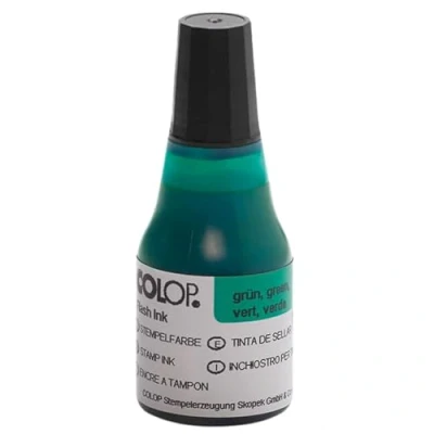 Abbildung von COLOP Stempelfarbe für Flashstempel grün, 25 ml