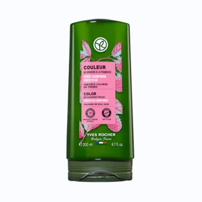 Abbildung von Yves Rocher PFLANZENPFLEGE HAARE Color Spülung intensiv gepflegtes, glänzenderes Haar.