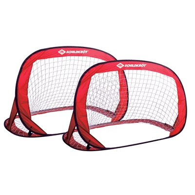 Abbildung von Schildkröt selbstaufstellend, 2er Set Tore Pop Up Goals, rot, 120 x 80 cm