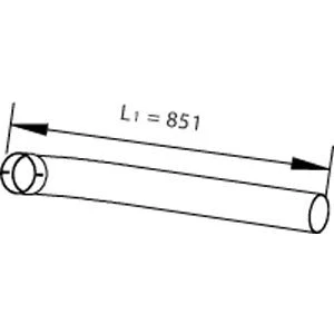 Abbildung von DINEX 47190 Abgasrohr 851 mitte 110 Euro 4 (D4)