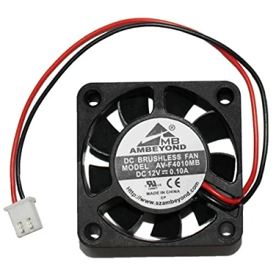 Abbildung von 40 mm x 10 4010 12V DC Brushless Kugellager Lüfter, 2 pin