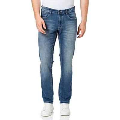 Abbildung von camel active Madison Jeans Straight Leg, Herren, Größe: 38x32, Blue denim