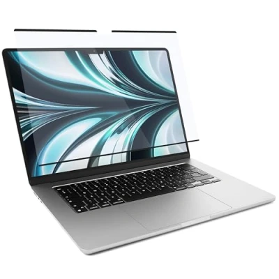 Abbildung von MyGadget Magnetische Blaulichtfolie [ Matt ] kompatibel mit Apple MacBook Air 15,3 Zoll Model A2941 2023 M2 A3114 M3 abnehmbarer Blaulichtfilter