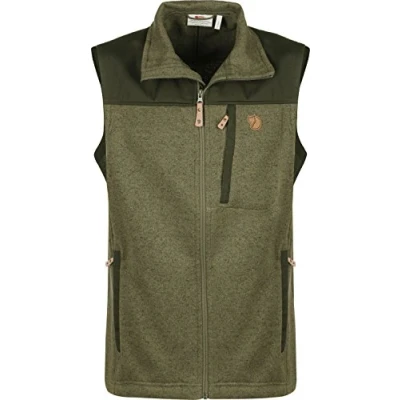 Abbildung von Fjallraven Herren Sweatshirt Buck Fleece Vest M, Laurel Green Deep Forest, 81727