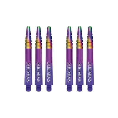 Abbildung von RED DRAGON Peter Wright Snakebite Nitrotech Medium Violett Ionic Dart Stiele 2 Sets pro Packung (insgesamt 6 Stiele)