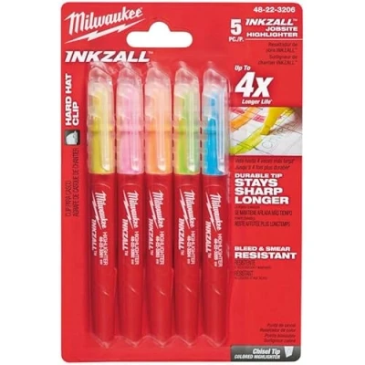 Abbildung von Milwaukee 045242482580 MARCADORES de sublinhado Inkzall Cores, Rot